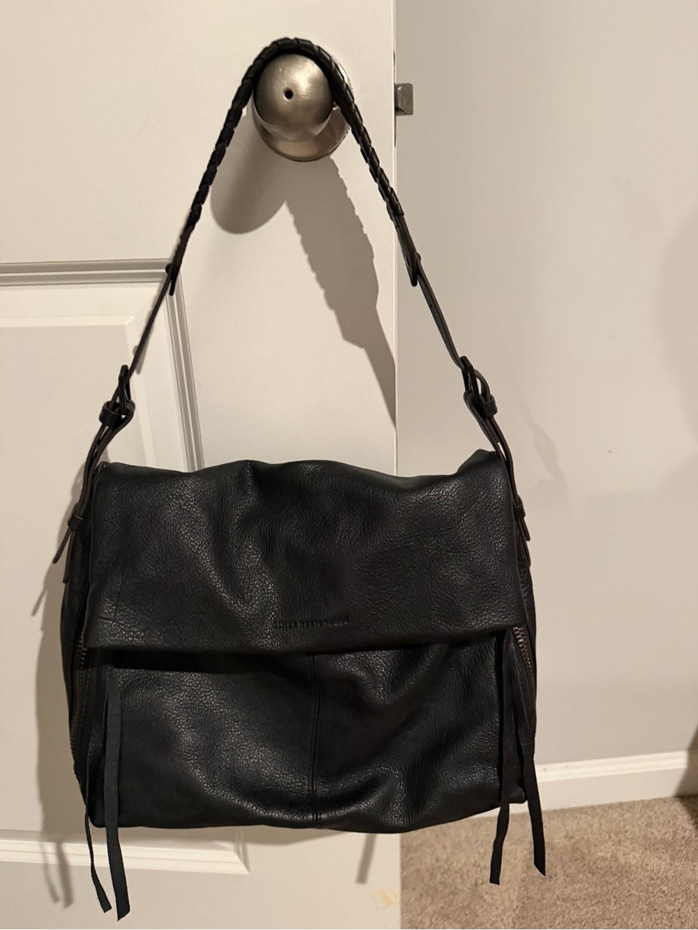 Aimee Kestenberg Black Leather Bali Hobo
